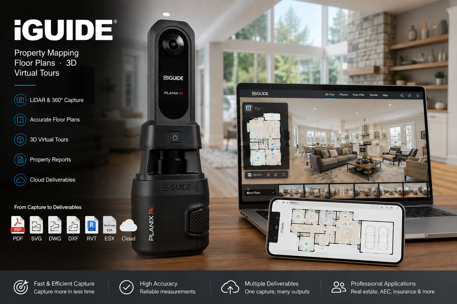 iGUIDE professional property mapping, floor plans and 3D virtual tours